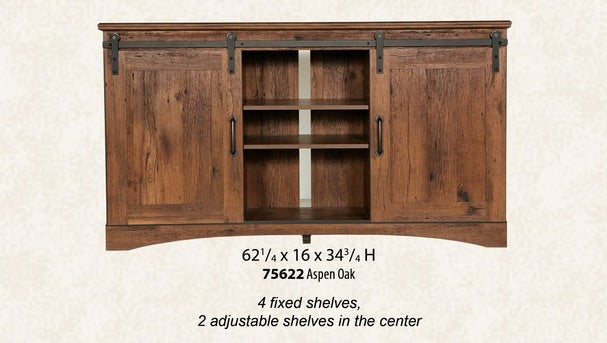 62" Barndoor Media Console